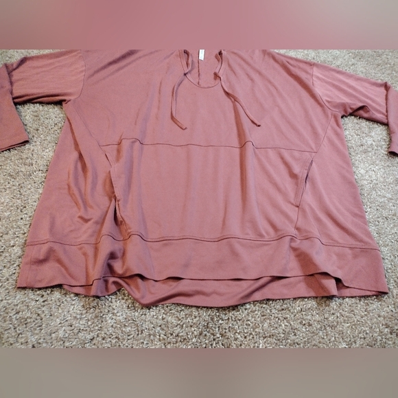 Fabletics Mauve Oversized Hooded Pullover 1X - Picture 6 of 9